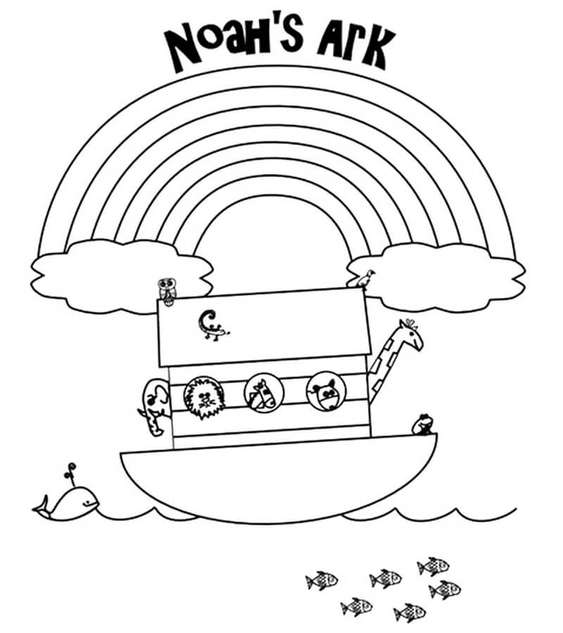 Desenho da Arca de Noé para Colorir Download