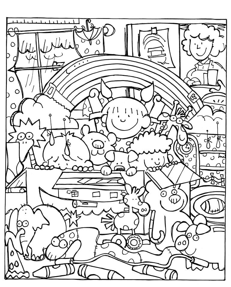 Desenho da Arca de Noé para Imprimir em Pdf
