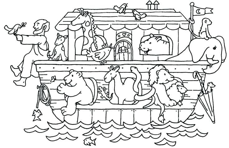 Desenhos de Arca de Noé para Colorir