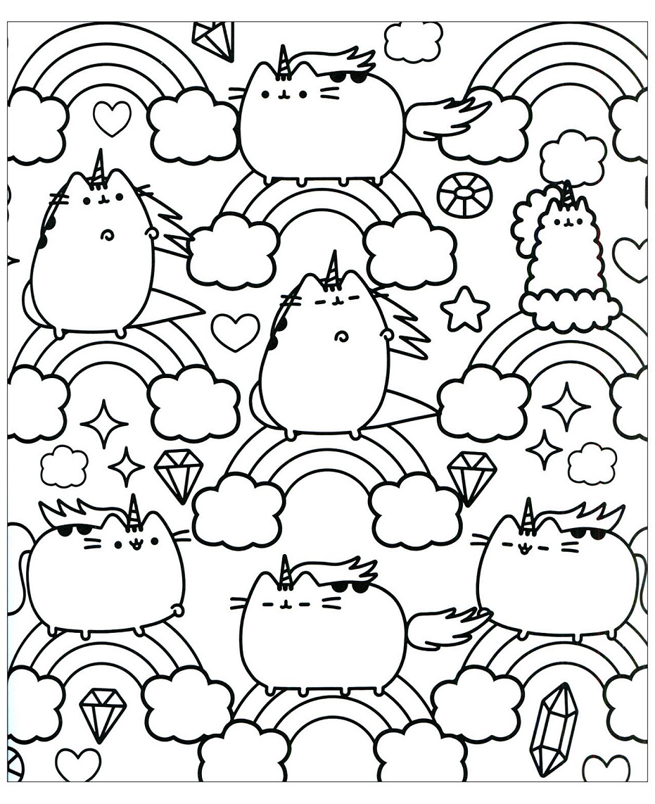 Desenhos de Arco-íris para Colorir