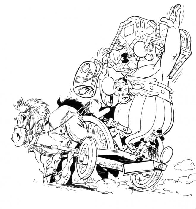 Desenho de Asterix Grátis para Pintar