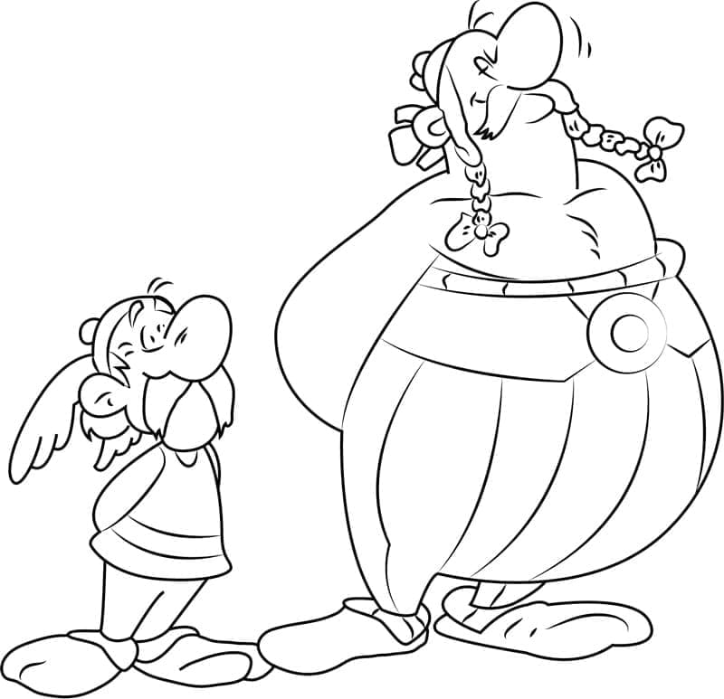 Desenho de Asterix para Colorir e Baixar
