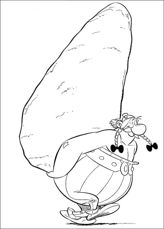 Desenho de Asterix para Pintar e Imprimir