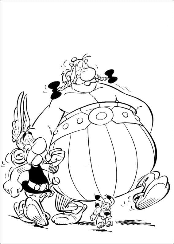 Desenho de Asterix Pdf para Imprimir