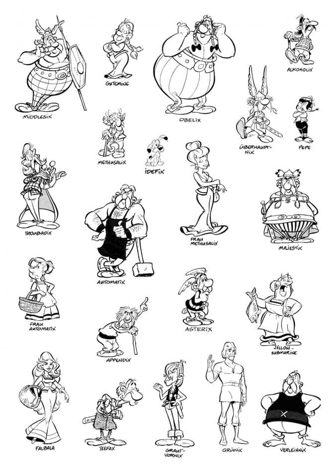Desenhos de Asterix para Colorir