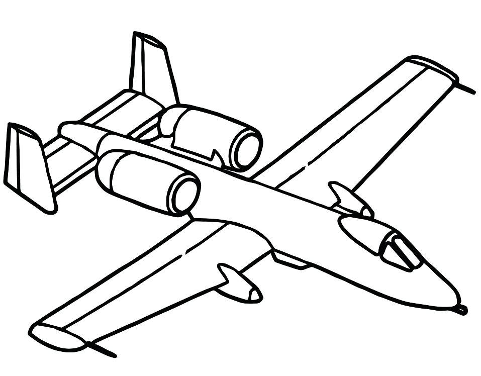 Desenho Avião Ultraleve para Colorir