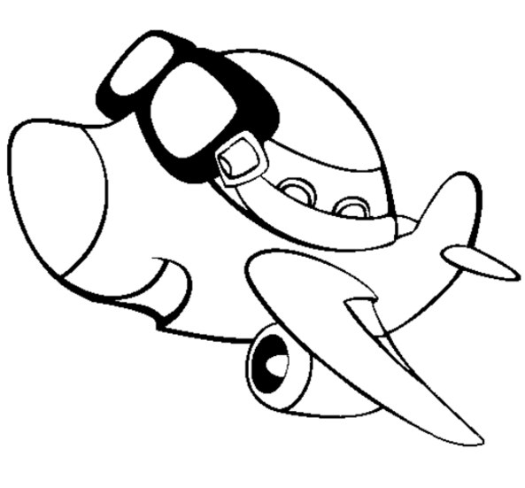 Desenhos de Aviões para Colorir