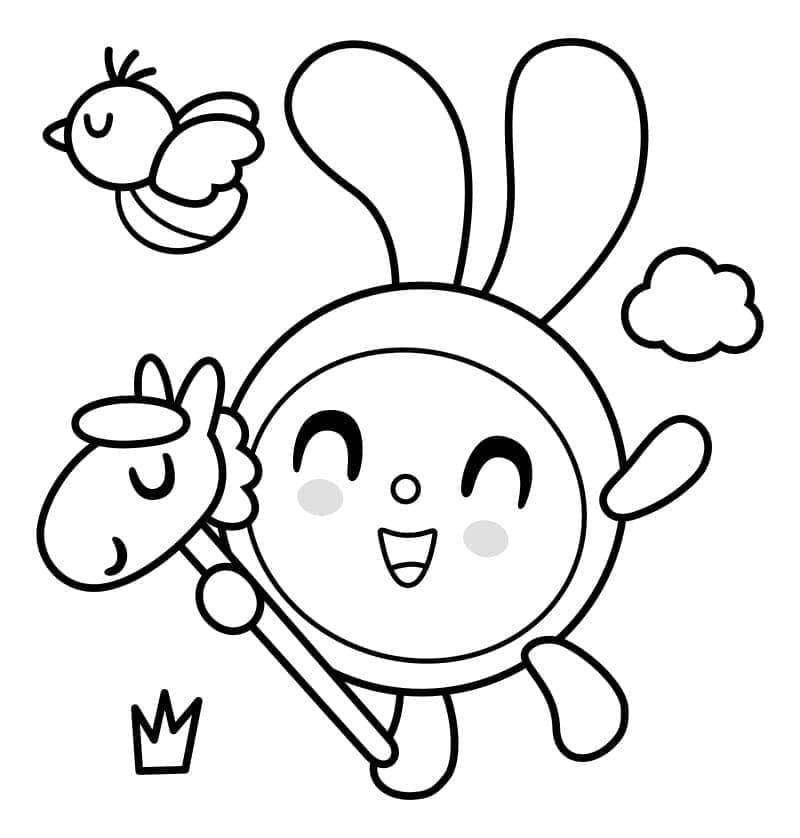 Atividades de Baby Riki para Colorir