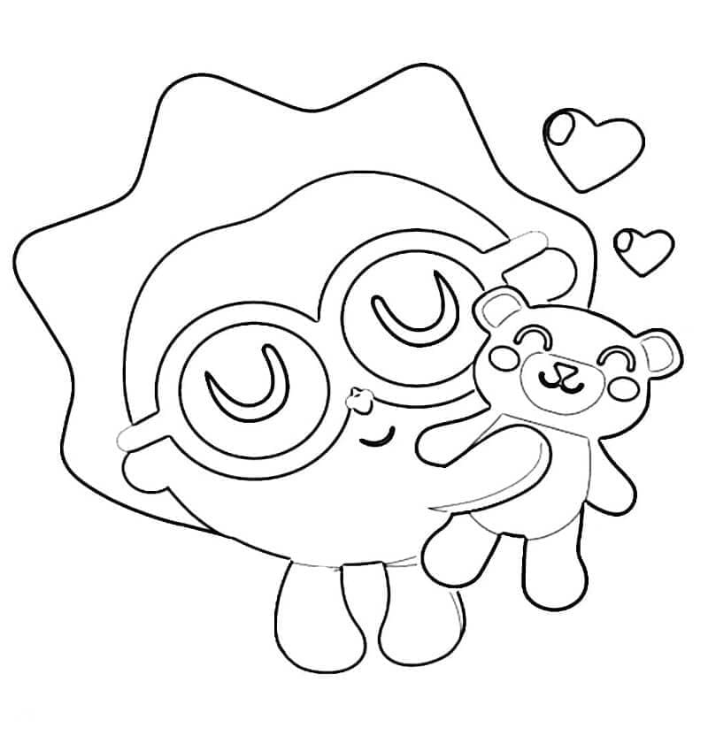 Desenho de Baby Riki Chichi para Colorir