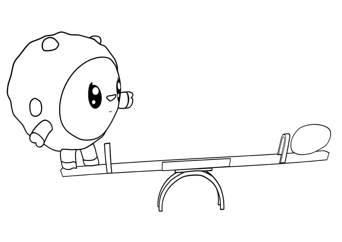 Desenho de Baby Riki Grátis para Colorir