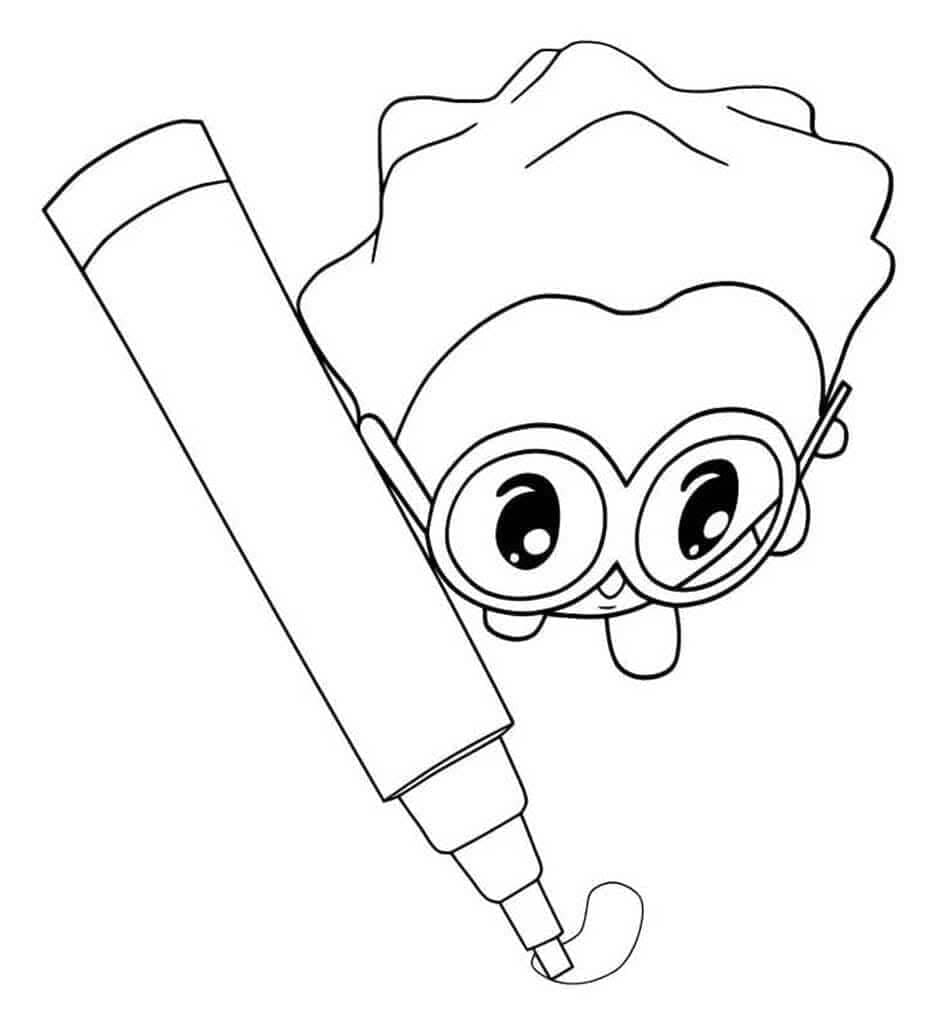 Desenho de Baby Riki Imprimivel para Colorir