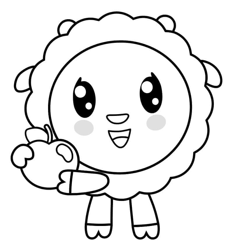 Desenho de Baby Riki Kawaii para Colorir