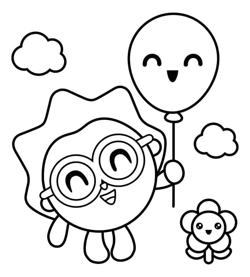Desenho de Baby Riki para Colorir e Imprimir