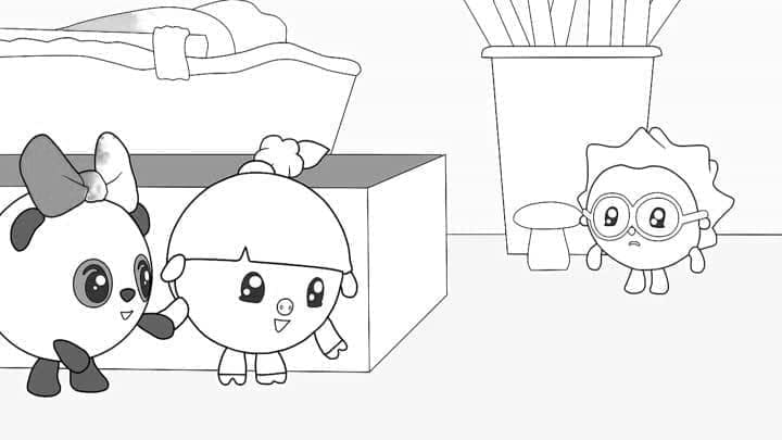 Desenho de Baby Riki para Colorir em Pdf