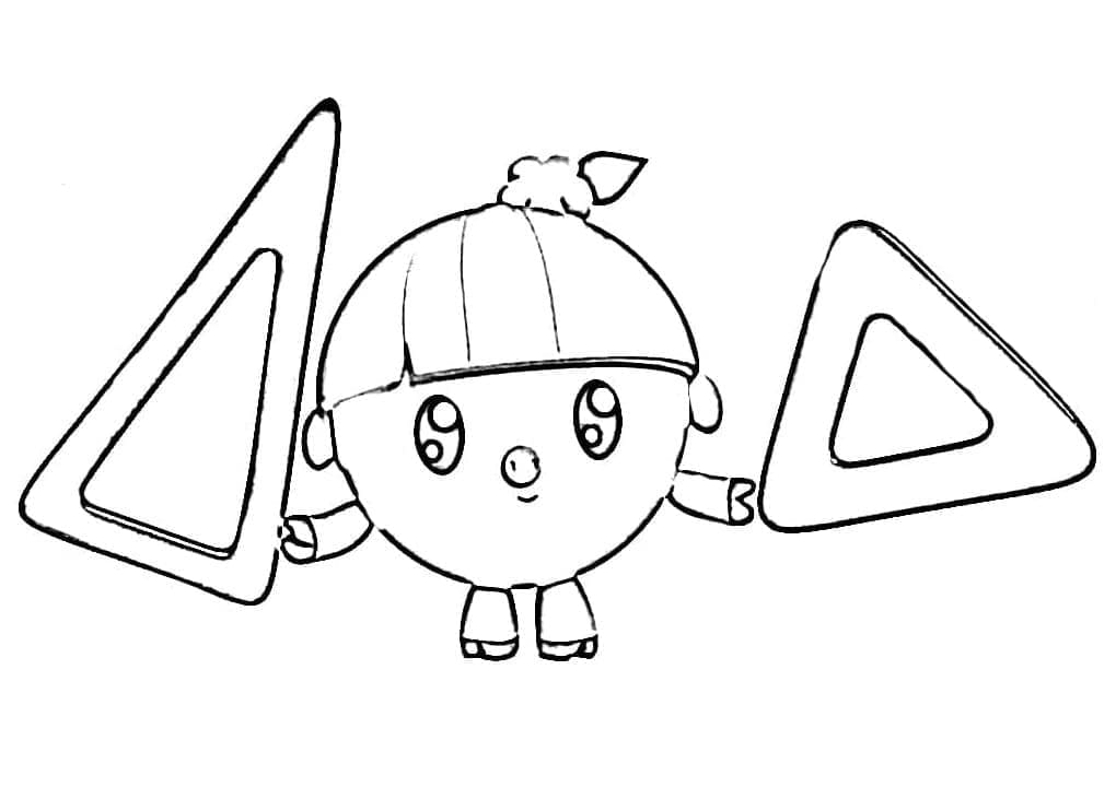 Desenho de Baby Riki Rosy para Colorir