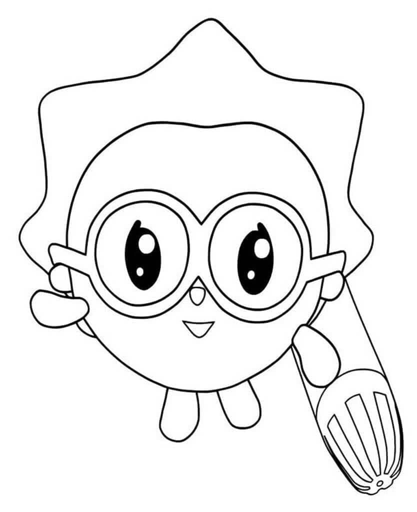 Desenho de Chichi de Baby Riki para Colorir