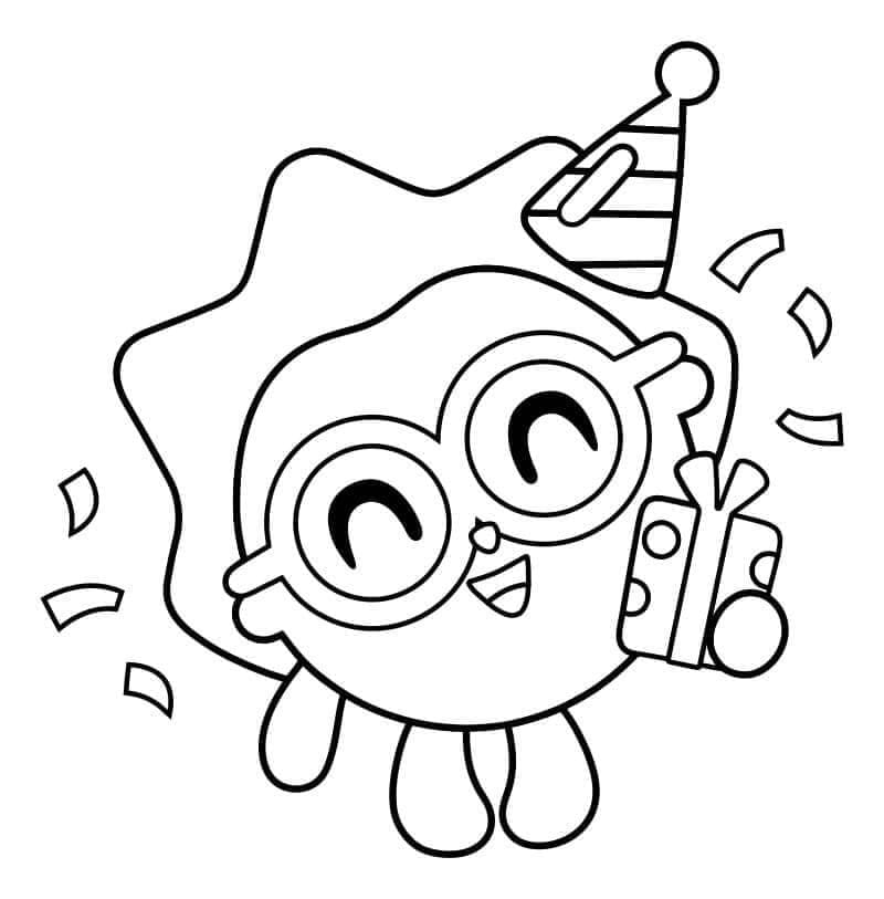 Desenho de Imagem de Baby Riki para Colorir