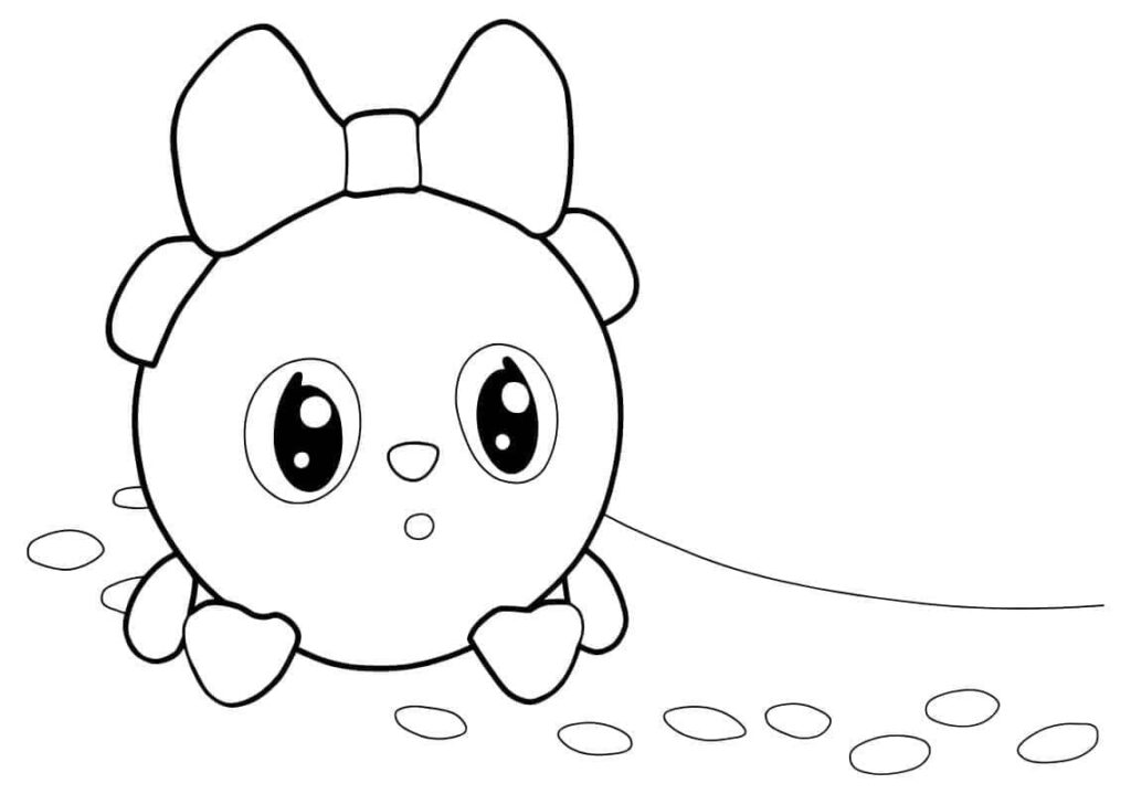 Desenho de Pandy Baby Riki para Colorir
