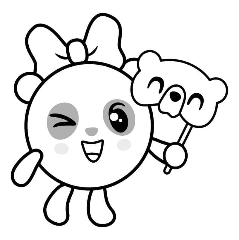 Desenho de Pandy de Baby Riki para Colorir Desenho de Pandy de Baby Riki para Colorir