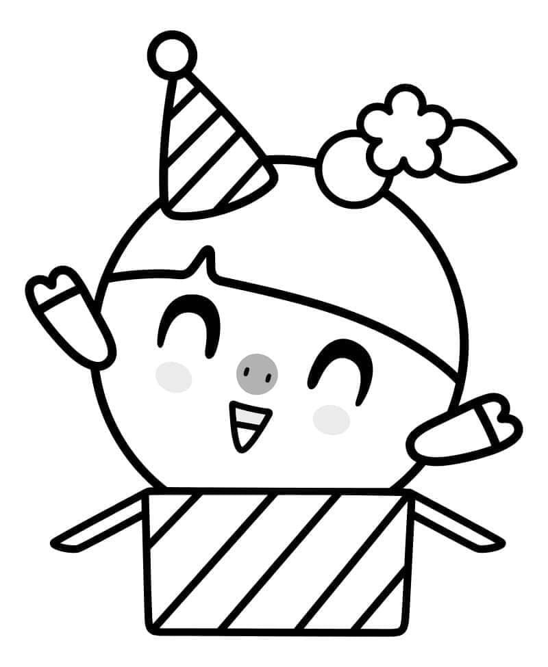 Desenho de Rosy de Baby Riki para Colorir