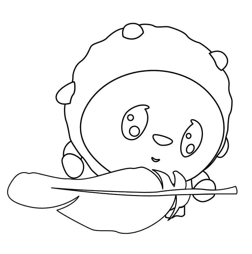 Desenho de Wally Baby Riki para Colorir