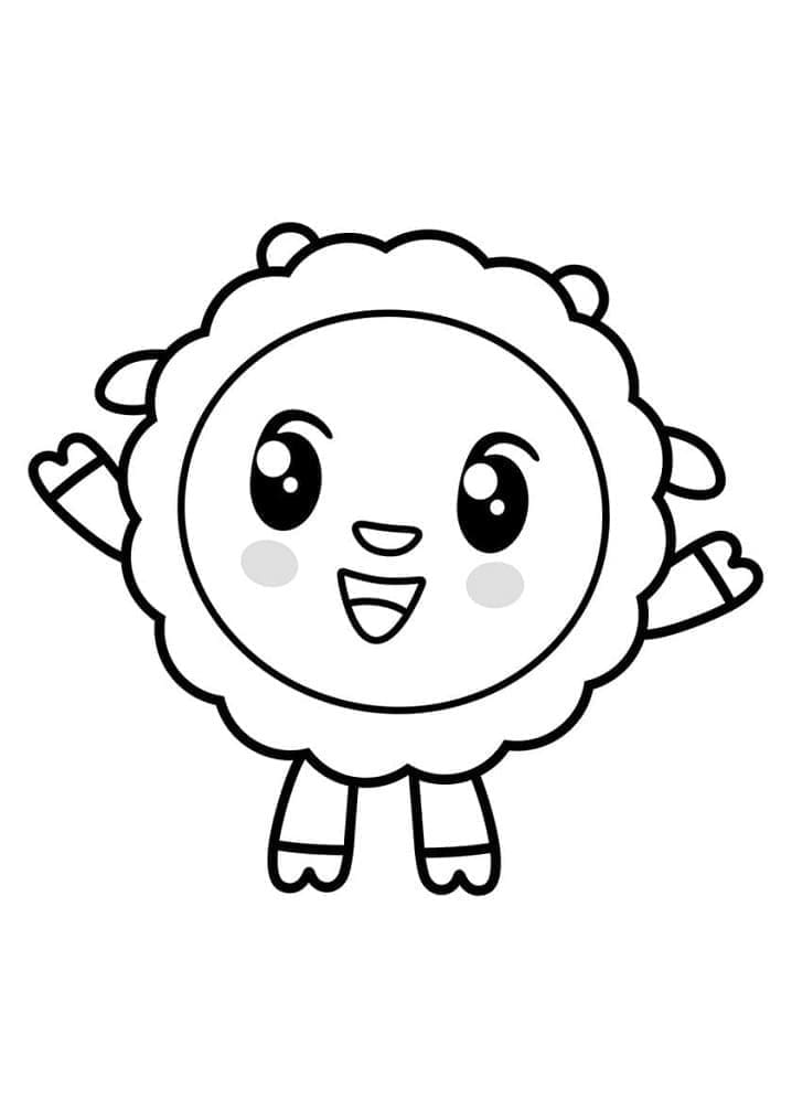 Desenho de Wally de Baby Riki para Colorir