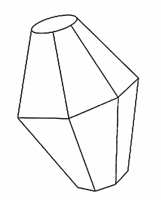Desenho de Balão de São João Simples para Colorir