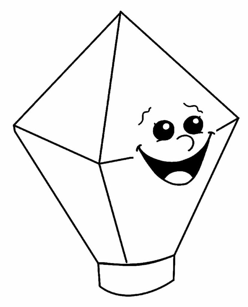 Desenhos de Balão Junino para Colorir