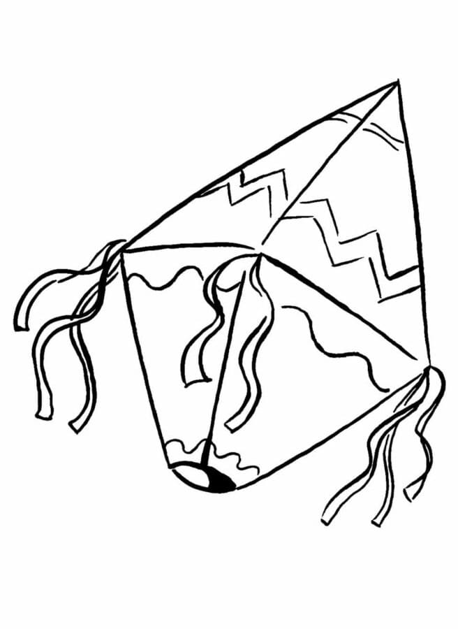 Desenho de um Balão de São João para Colorir