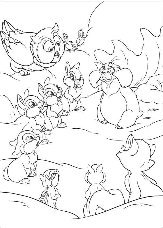Desenho de Bambi Grátis para Crianças para Colorir