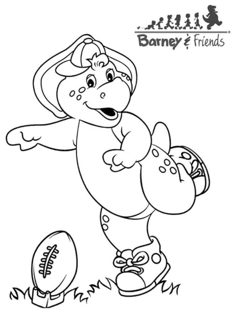 Desenho Bj Jogando Futebol para Colorir