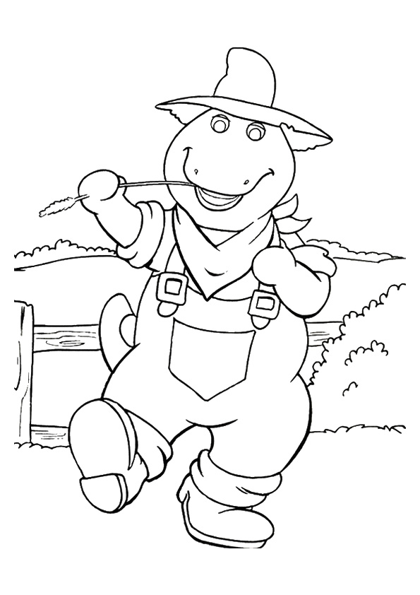 Desenhos de Barney para Colorir