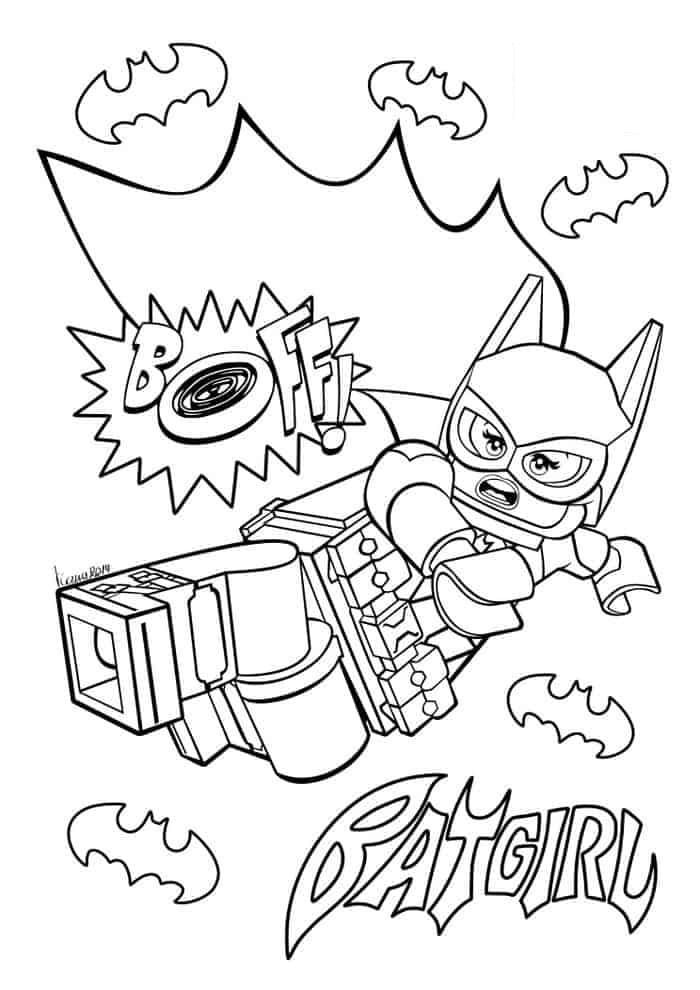 Desenho de Batgirl Lego para Colorir Baixar Lápis de Cor