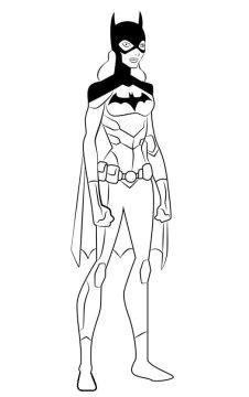Desenho de Batgirl para Imprimir grátis Download