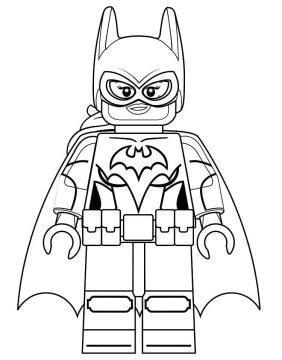 Desenho de Batgirl Pequena para Colorir Pdf