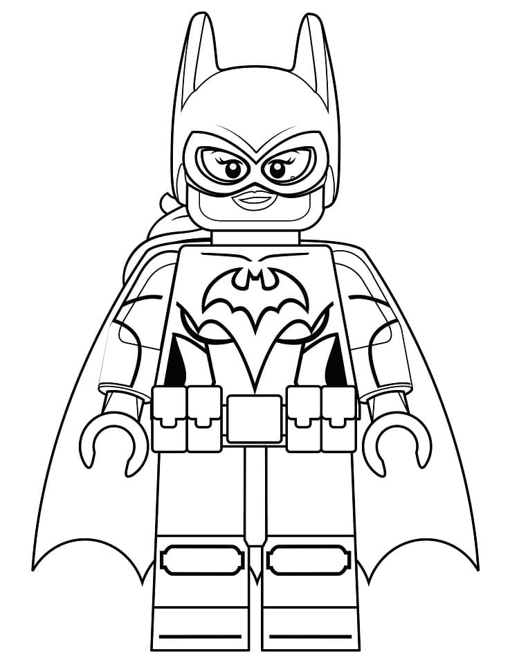 Desenho de Batgirl Pequena para Colorir Pdf