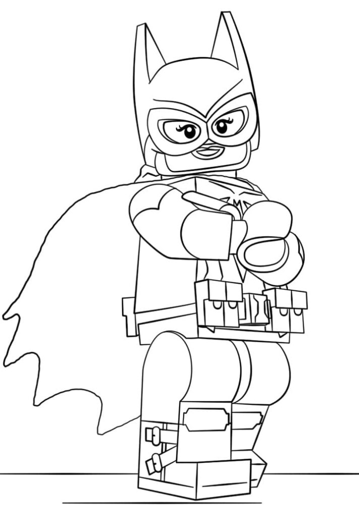 Desenho de Batman e Batgirl para Imprimir Grátis Imprimivel