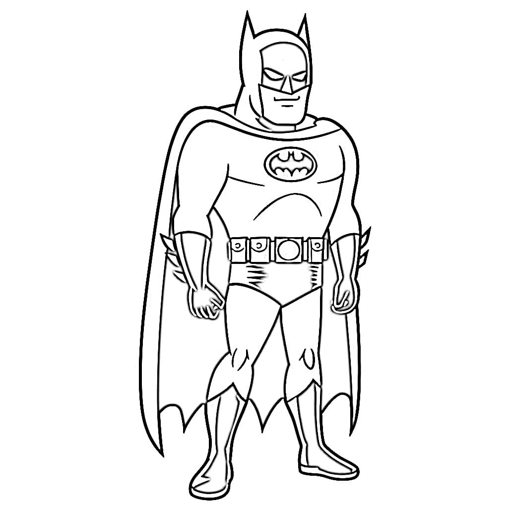 Desenhos de Batman Animado para Colorir