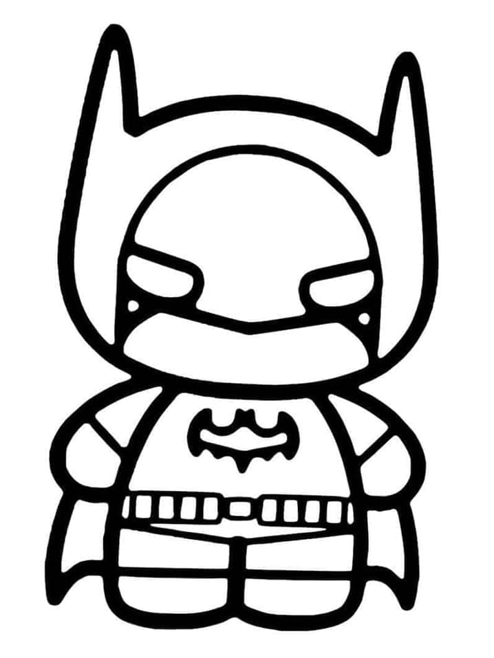 Desenhos de Batman Fofo para Colorir