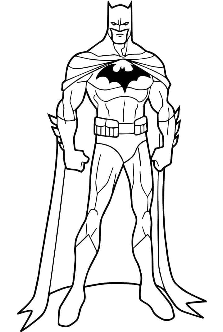 Desenhos de Batman Grátis para Crianças para Colorir
