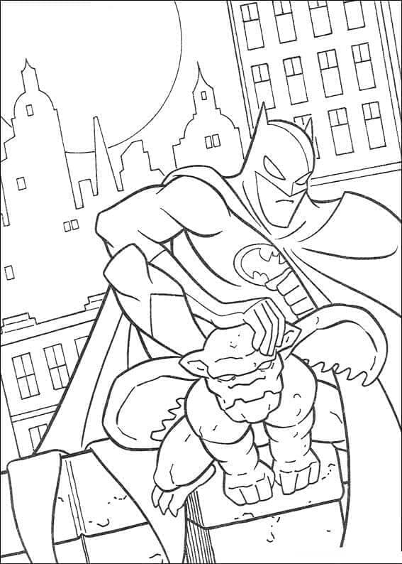 Desenhos de Batman Imprimivel Grátis para Crianças para Colorir