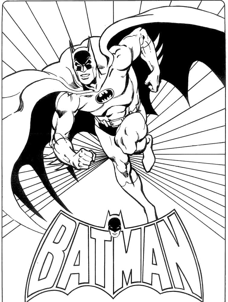 Desenhos de Batman Super Herói para Colorir