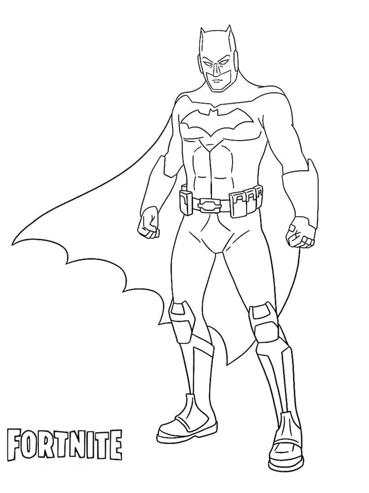 Desenhos de Batman de Fortnite para Colorir