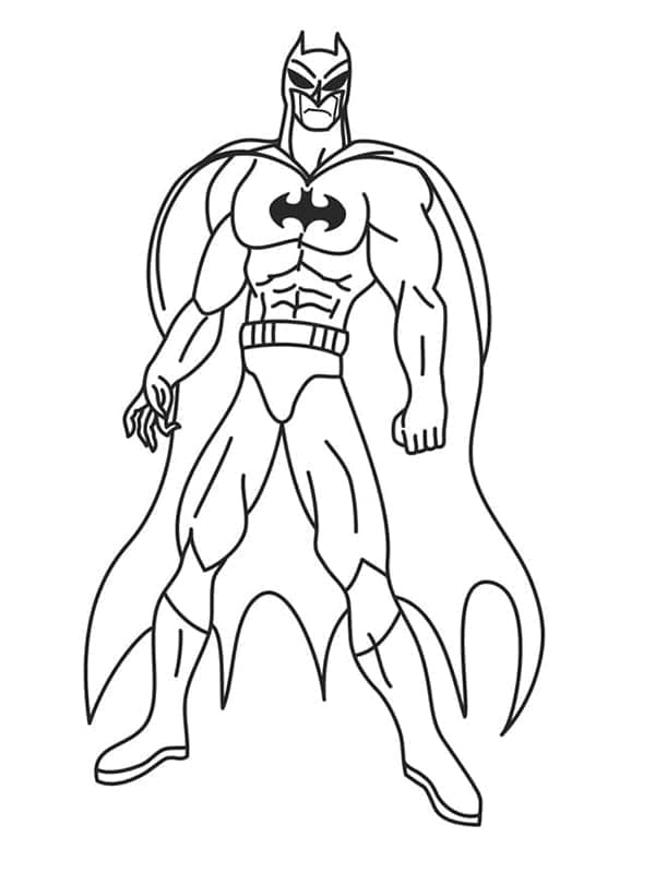 Desenhos de Batman de Ligá da Justiça para Colorir