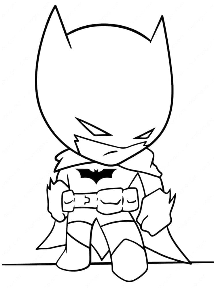 Desenhos de Chibi Batman para Colorir