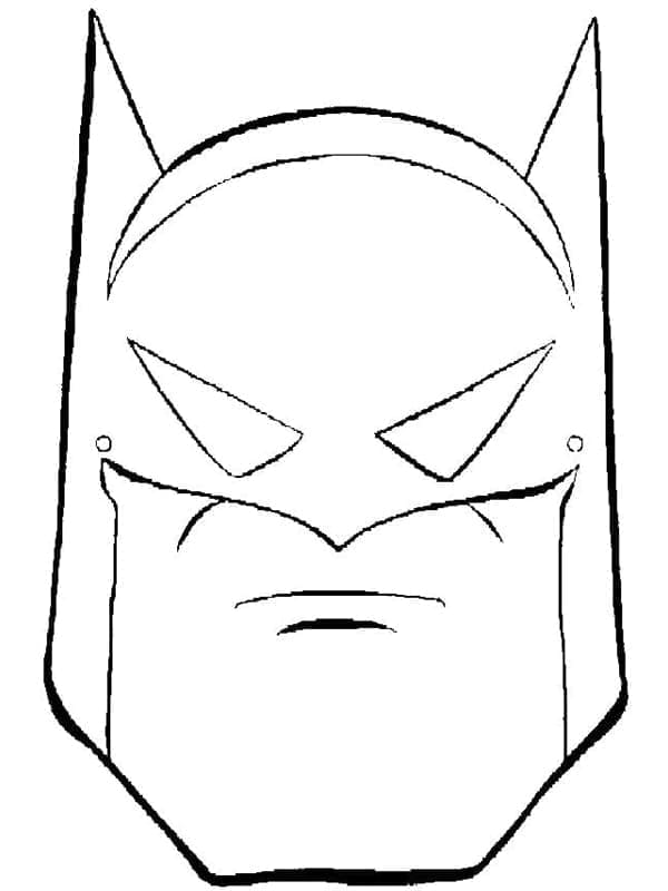 Desenhos de Máscara do Batman para Colorir