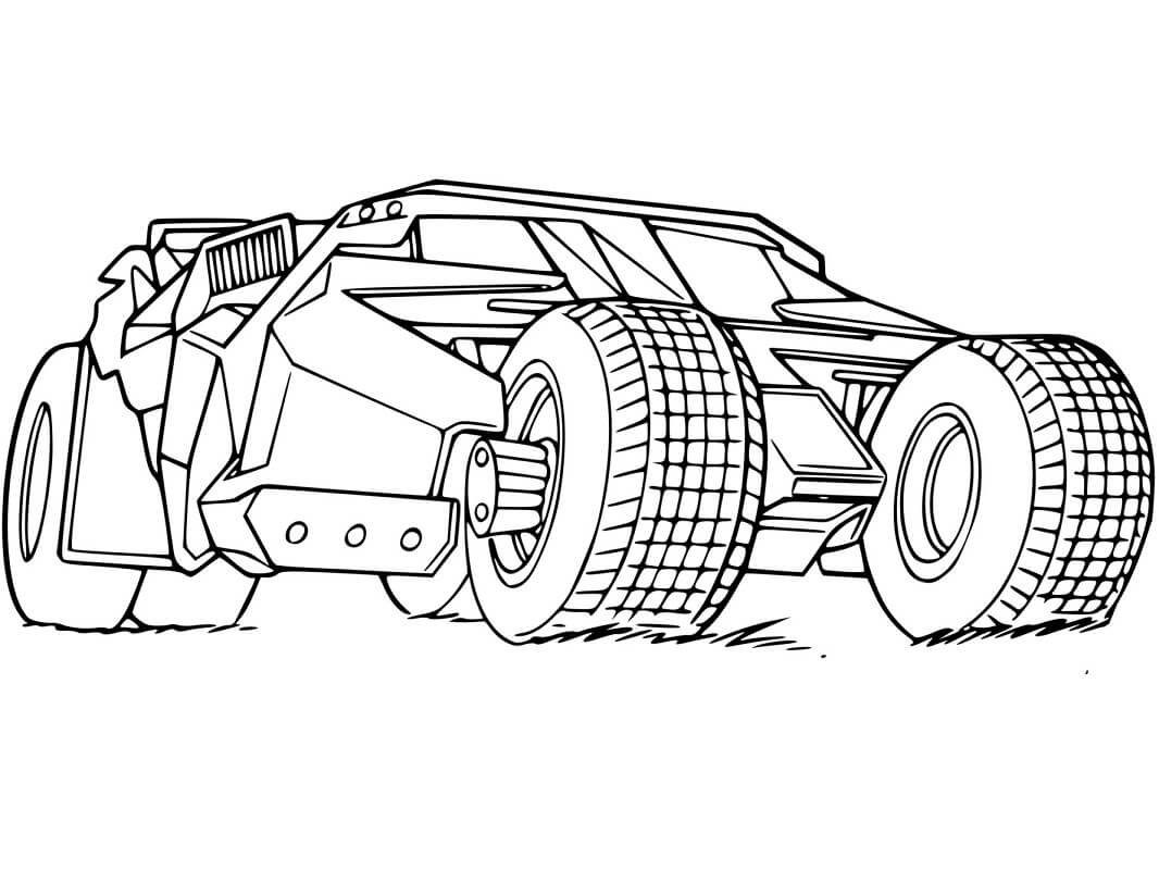 Desenho Batmobile para Colorir