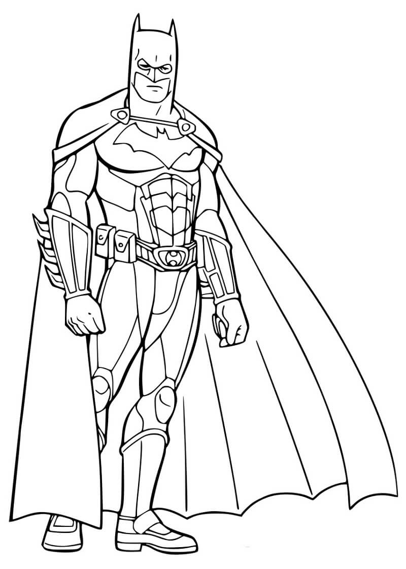 Desenho de Batman para Colorir Baixar Giz de Cera