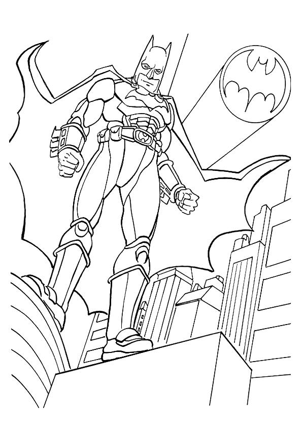 Desenho de Batman para Colorir Pdf Imprimivel