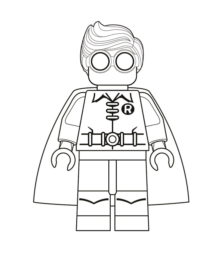 Desenho de Lego Marvel Superheroes para Imprimir Grátis Download